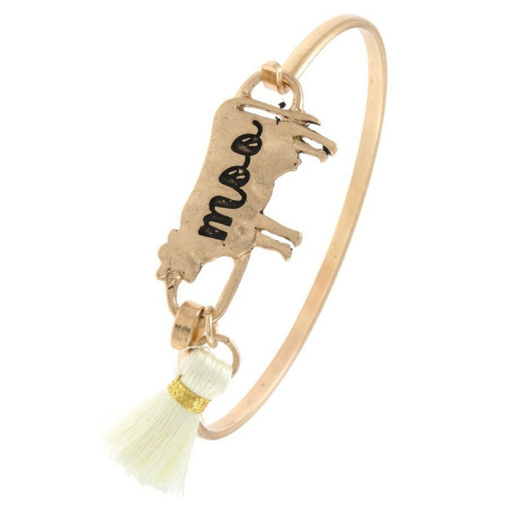 Gold Moo Bangle